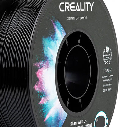 Filamento PETG para Impressora 3D Creality CR-PETG 1 Kg/Rolo 1.75 mm Preto Creality
