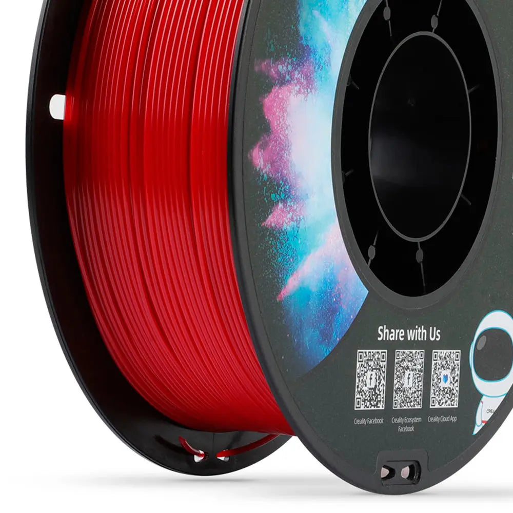 Filamento PETG para Impressora 3D Creality CR-PETG 1 Kg/Rolo 1.75 mm Vermelho Creality