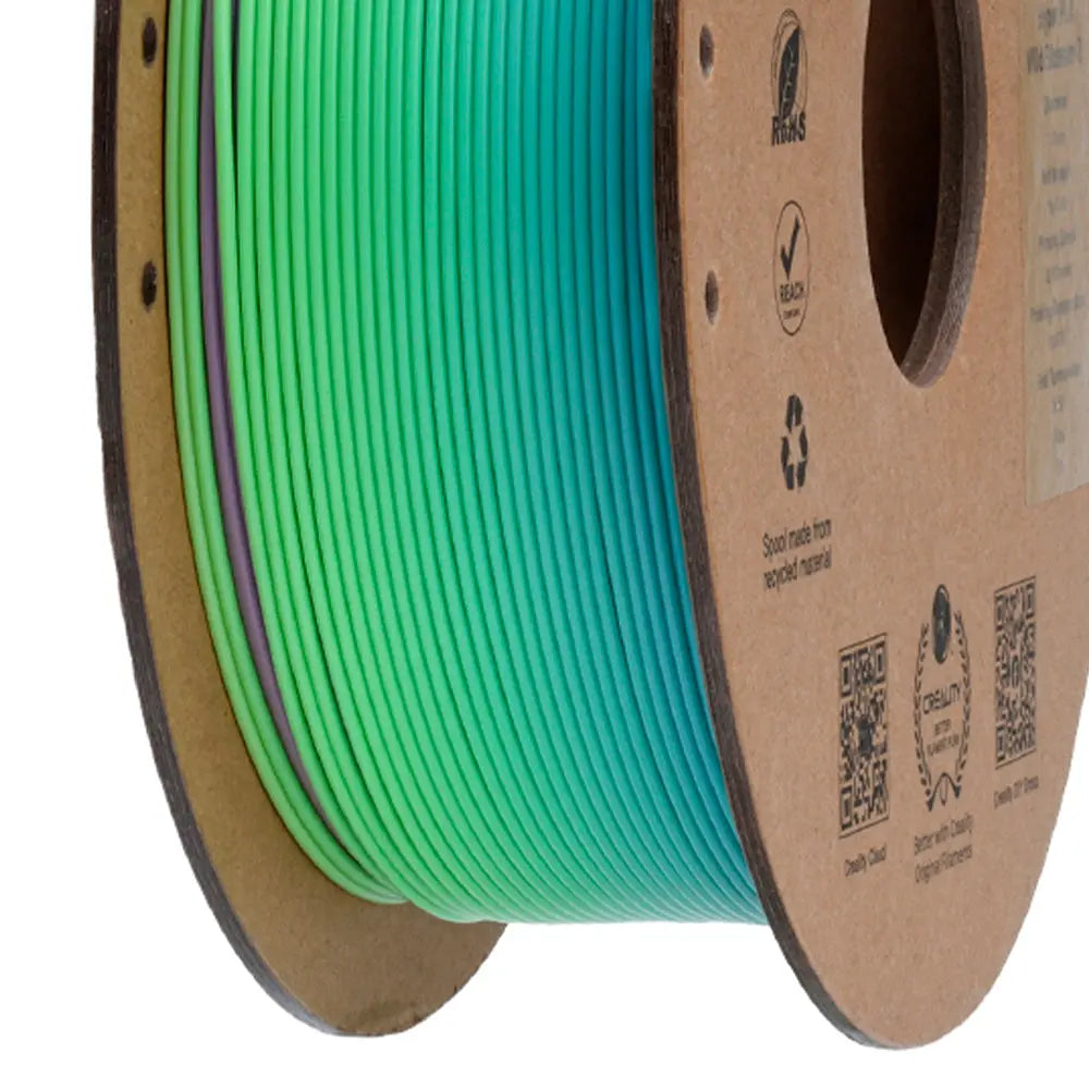 Filamento PLA para Impressora 3D Creality Arco-íris 1 Kg/Rolo 1.75 mm Flor Selvagem Curta Creality