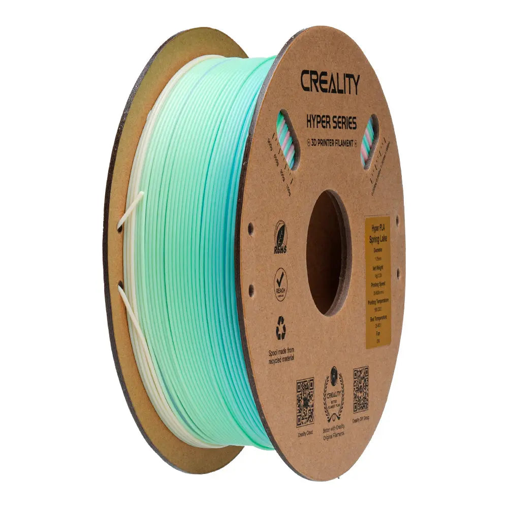 Filamento PLA para Impressora 3D Creality Arco-íris 1 Kg/Rolo 1.75 mm Lago da Primavera Creality
