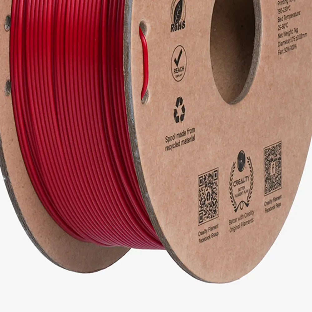 Filamento PLA para Impressora 3D Creality Ender Fast PLA 1 Kg/Rolo 1.75 mm Fogo Vermelho Creality