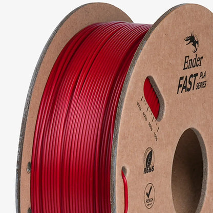 Filamento PLA para Impressora 3D Creality Ender Fast PLA 1 Kg/Rolo 1.75 mm Fogo Vermelho Creality