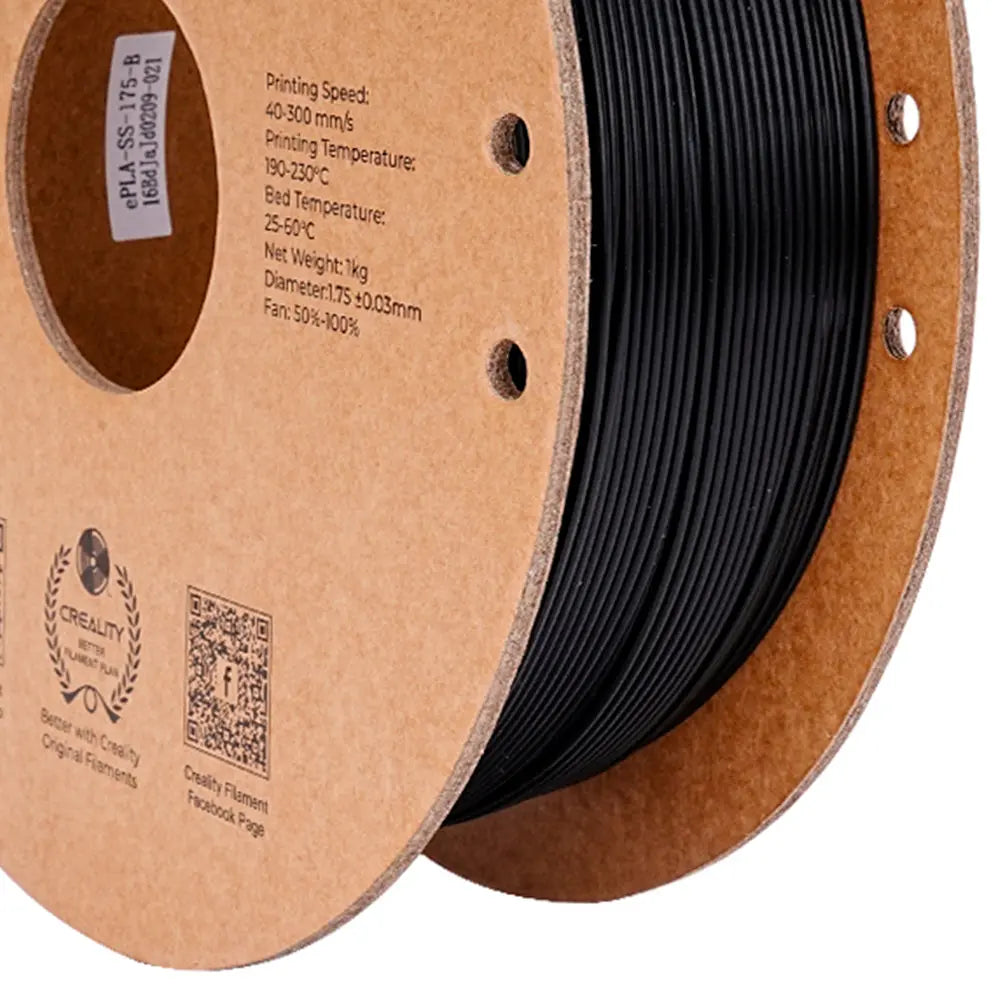 Filamento PLA para Impressora 3D Creality Ender Fast PLA 1 Kg/Rolo 1.75 mm Preto Creality