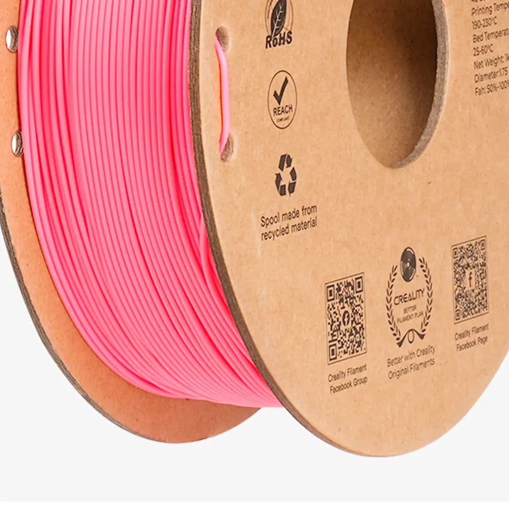 Filamento PLA para Impressora 3D Creality Ender Fast PLA 1 Kg/Rolo 1.75 mm Rosa Creality