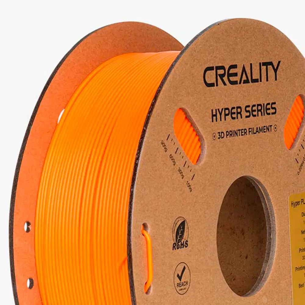 Filamento PLA para Impressora 3D Creality Hyper Fast PLA 1 Kg/Rolo 1.75 mm Laranja Creality