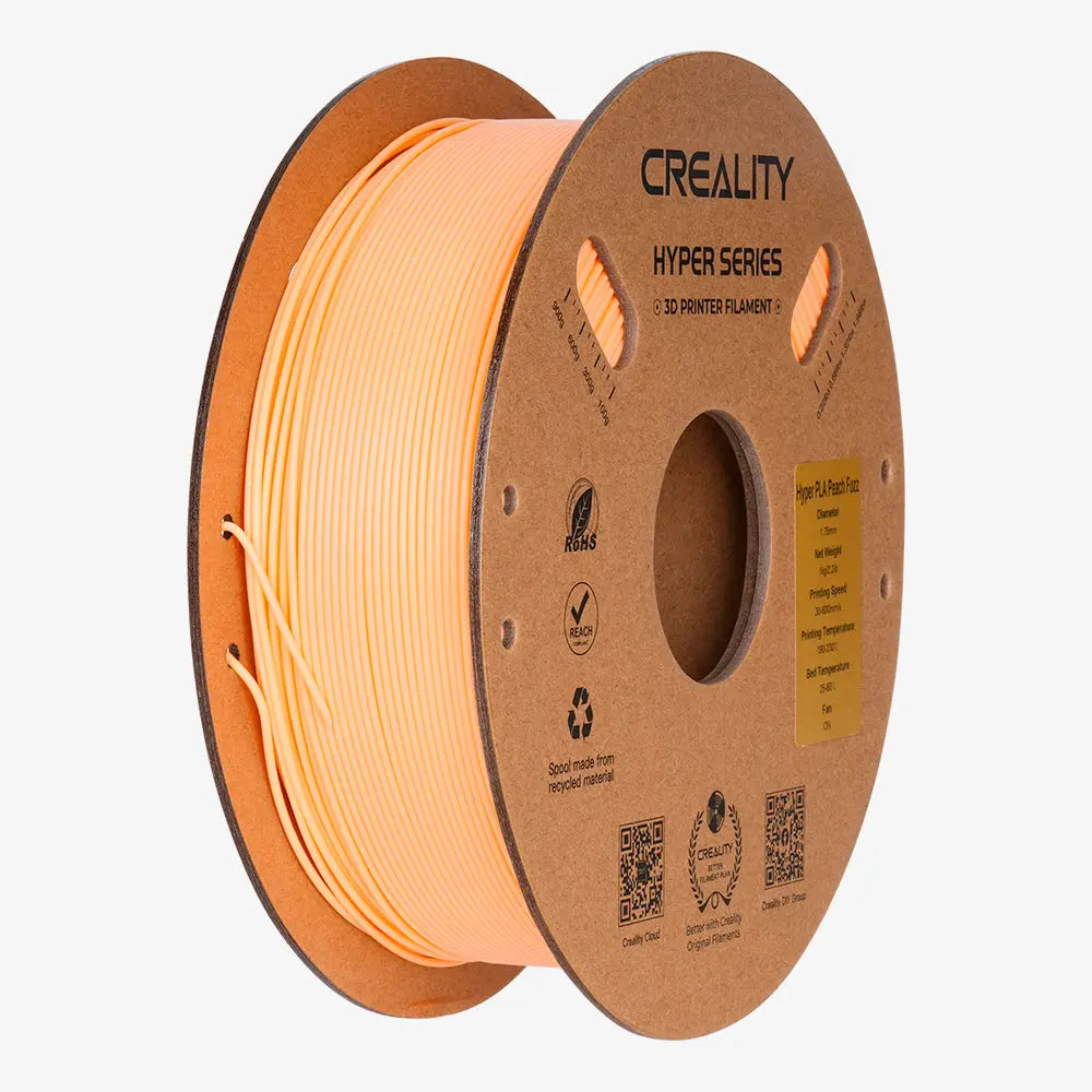 Filamento PLA para Impressora 3D Creality Hyper Fast PLA 1 Kg/Rolo 1.75 mm Pêssego Creality