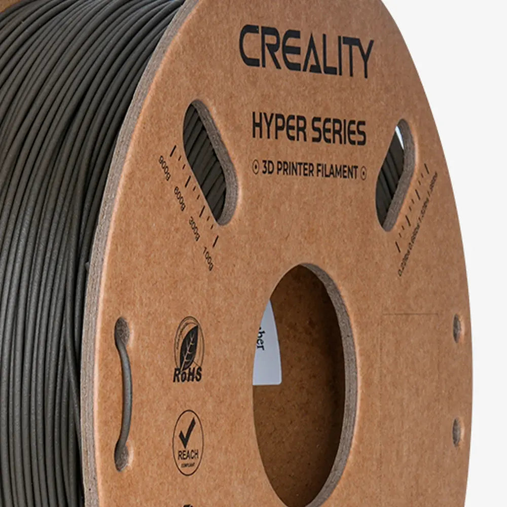 Filamento PLA para Impressora 3D Creality Hyper PLA-CF 1 Kg/Rolo 1.75 mm Amarelo Acinzentado Creality