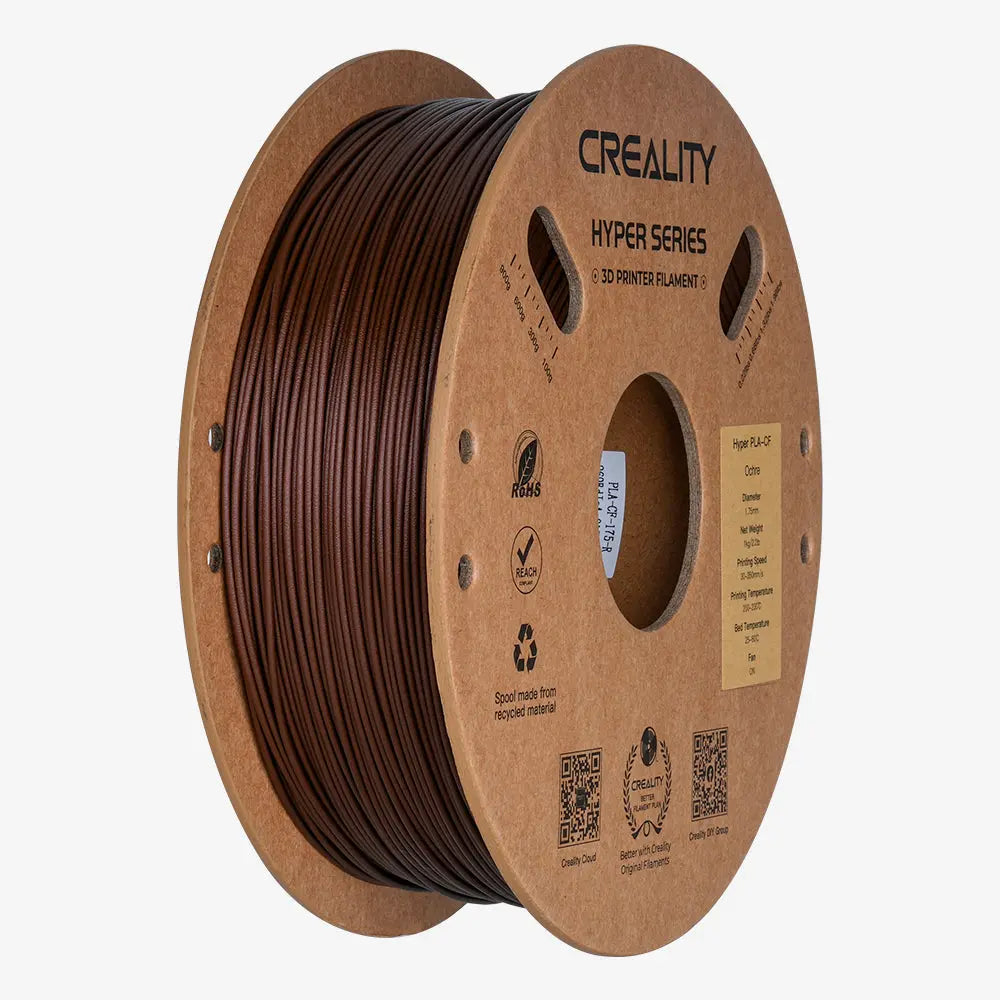 Filamento PLA para Impressora 3D Creality Hyper PLA-CF 1 Kg/Rolo 1.75 mm Ocre Creality
