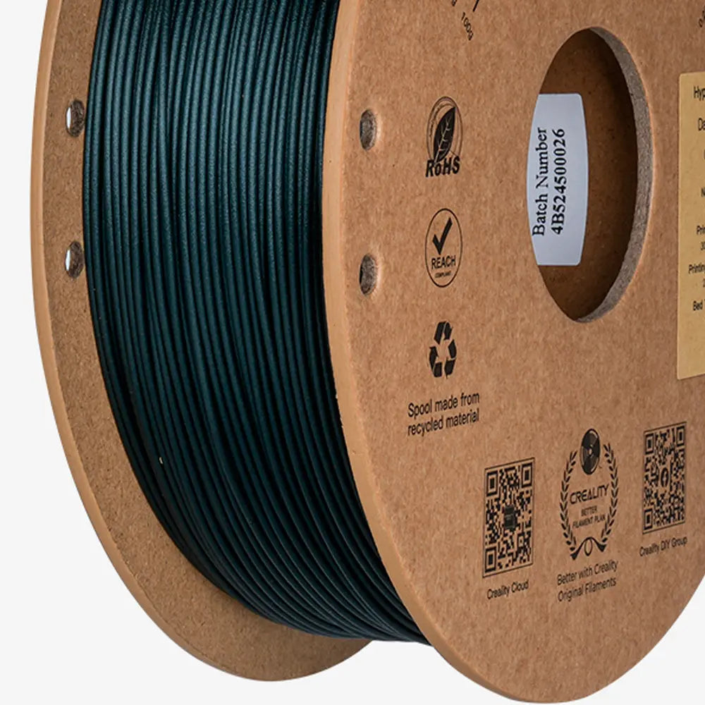 Filamento PLA para Impressora 3D Creality Hyper PLA-CF 1 Kg/Rolo 1.75 mm Verde Escuro Creality