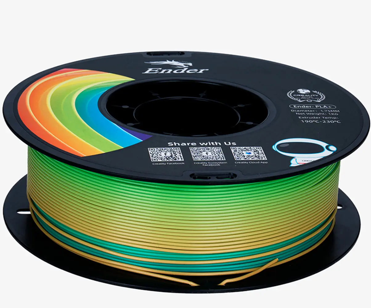 Filamento para Impressora 3D Creality Ender PLA+ 1.75mm Arco Íris 1 Kg Creality