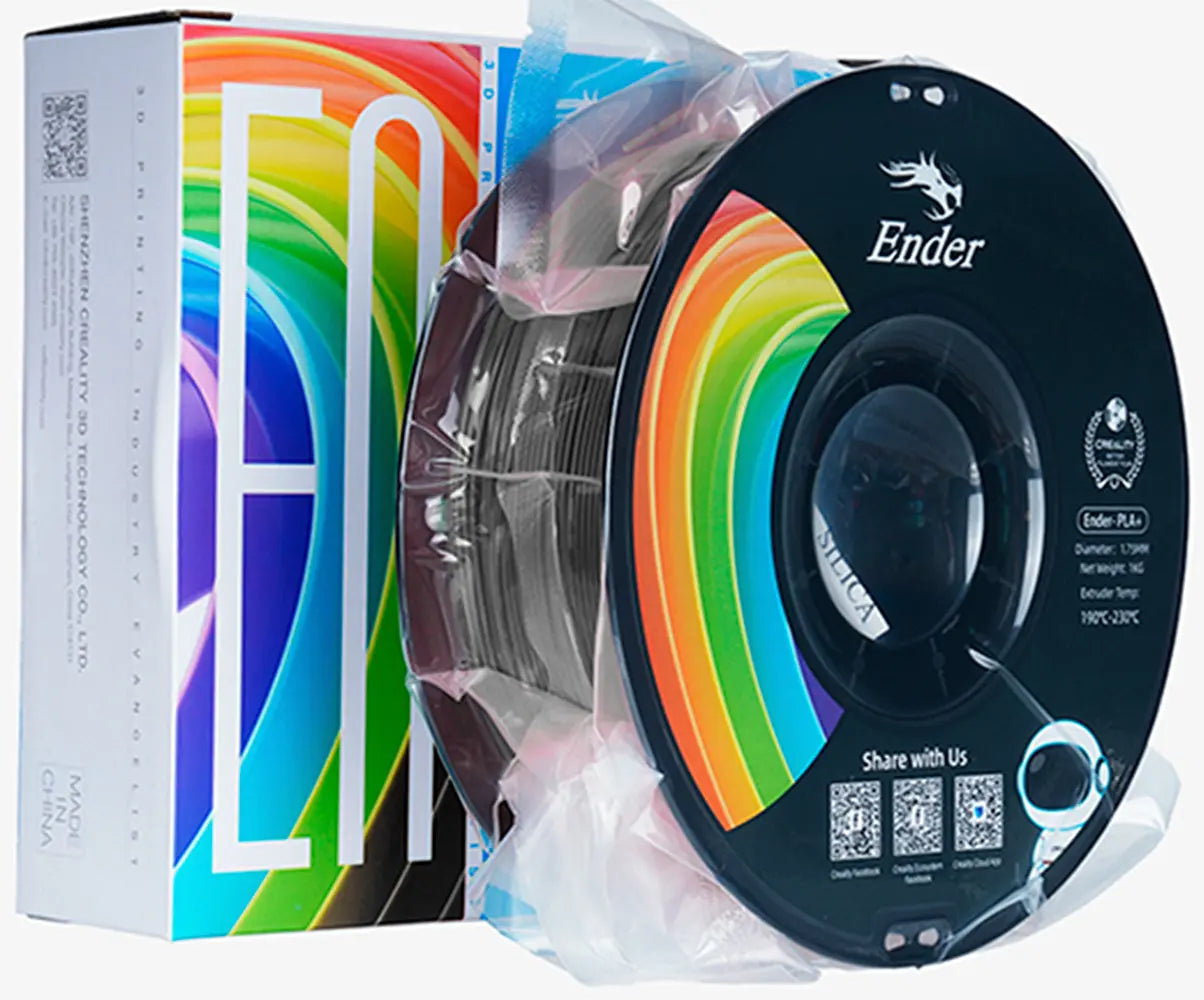 Filamento para Impressora 3D Creality Ender PLA+ 1.75mm Preto 1 Kg Creality