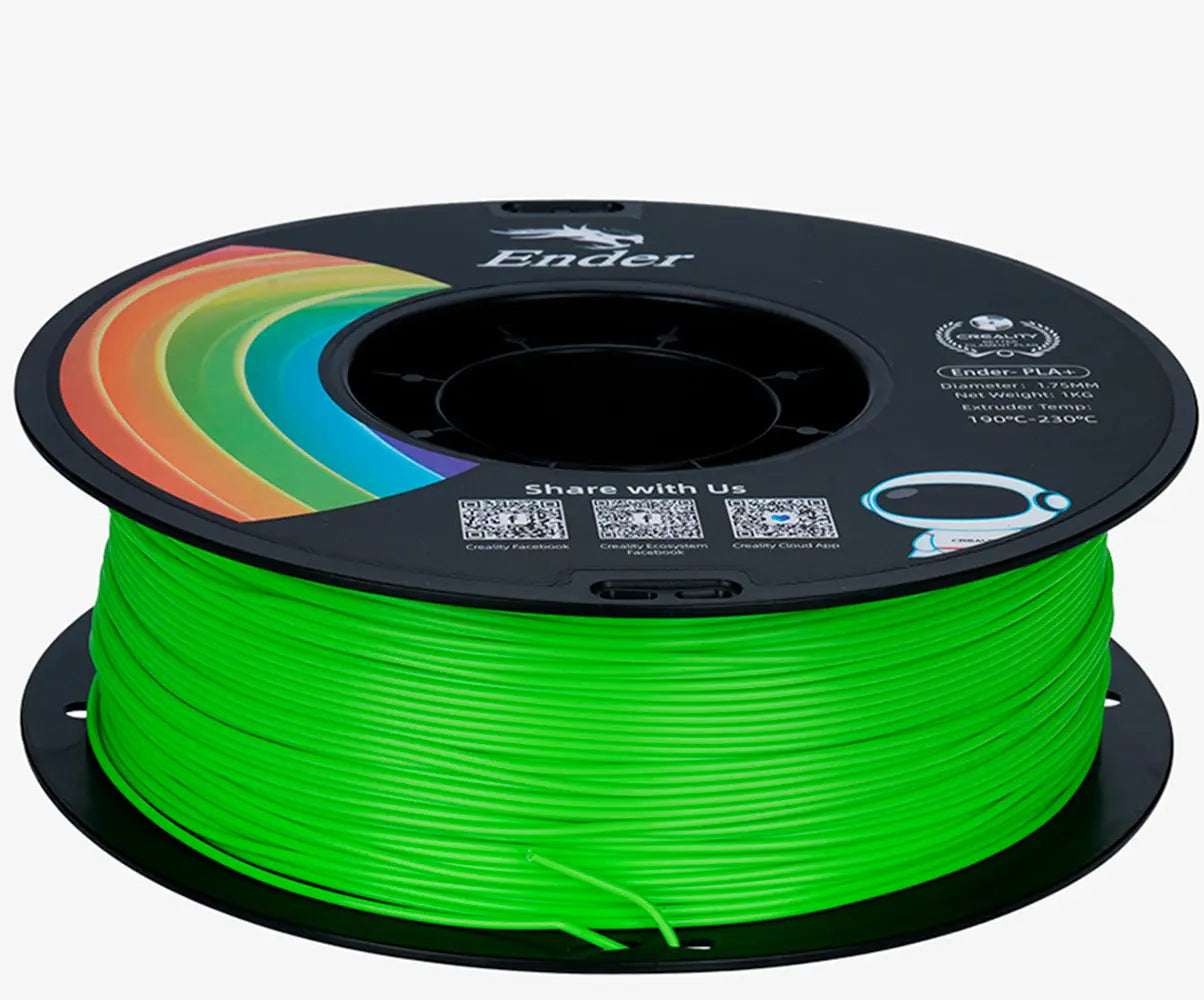 Filamento para Impressora 3D Creality Ender PLA+ 1.75mm Verde Maça 1 Kg Creality