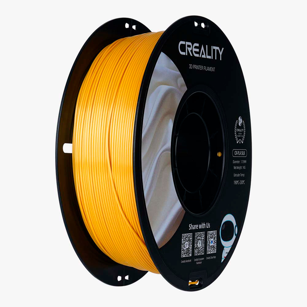Filamento CR-Seda Creality CR-Silk 1Kg 1.75mm Dourado | Impressora 3D
