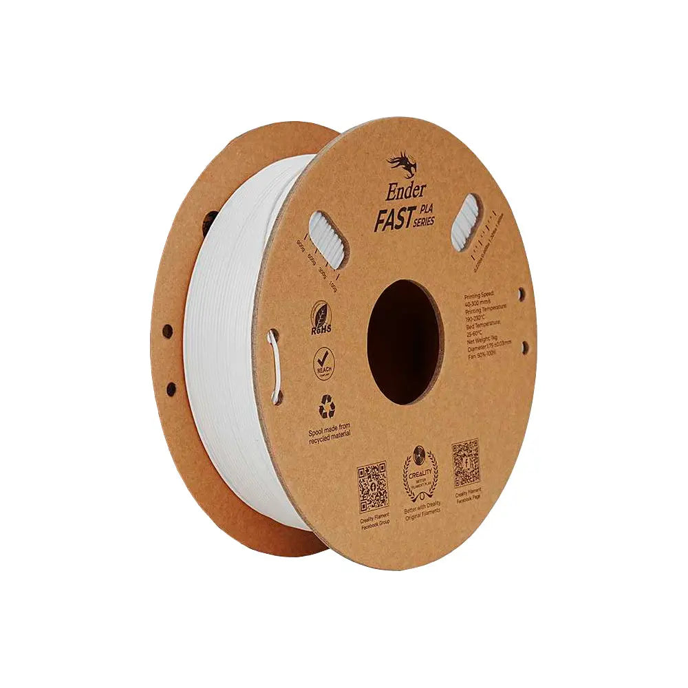 Kit 02 Filamentos PLA para Impressora 3D Creality Ender Fast PLA 1 Kg/Rolo 1.75 mm Branco Creality