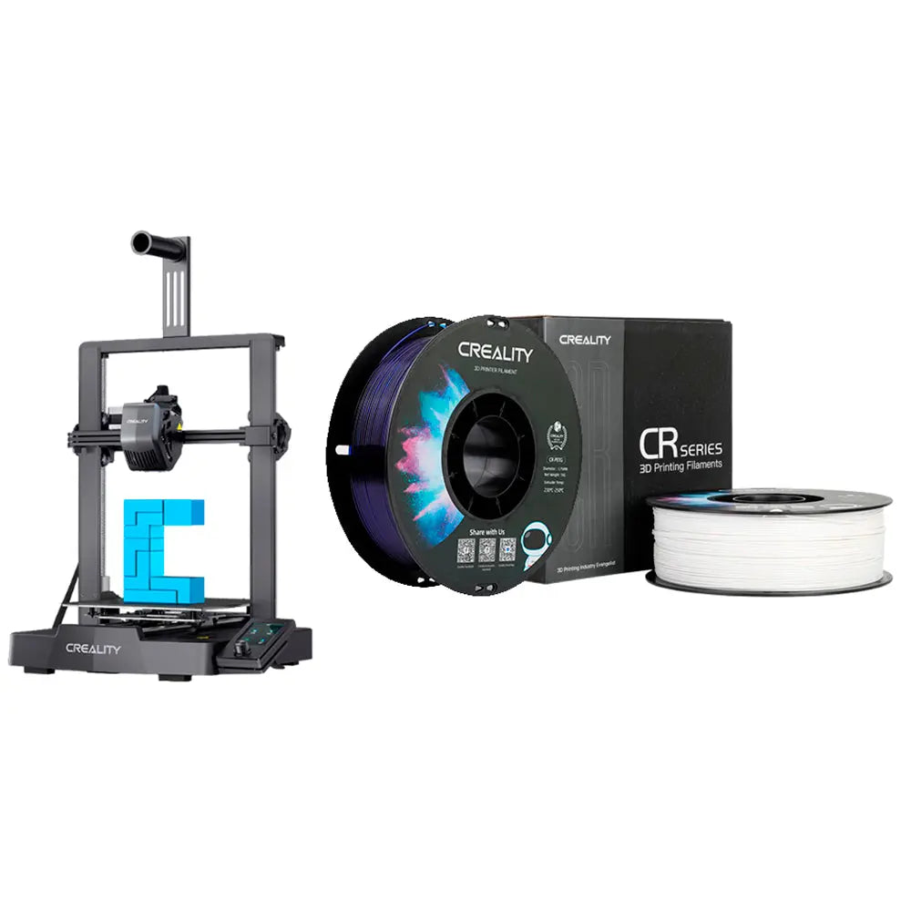 Kit Impressora 3D Creality Ender-3 V3 SE com Filamento CR-PETG e Filamento CR-ABS Creality