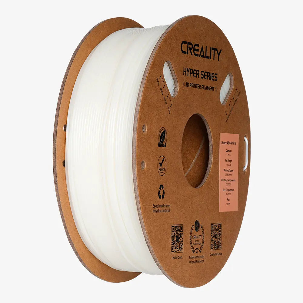 Kit Impressora 3D Creality Hi Combo e Filamento Hyper PLA CF Amarelo Acinzentado e Hyper ABS Branco Creality