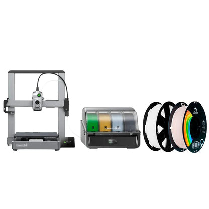 Kit Impressora 3D Creality Hi Combo e Filamentos Ender PLA Bege e Branco Creality