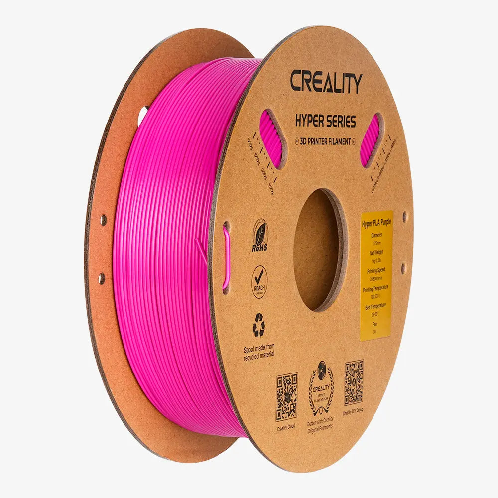 Kit Impressora 3D Creality Hi Combo e Filamentos Hyper Fast PLA Roxo e Ender Fast PLA Cinza Claro Creality