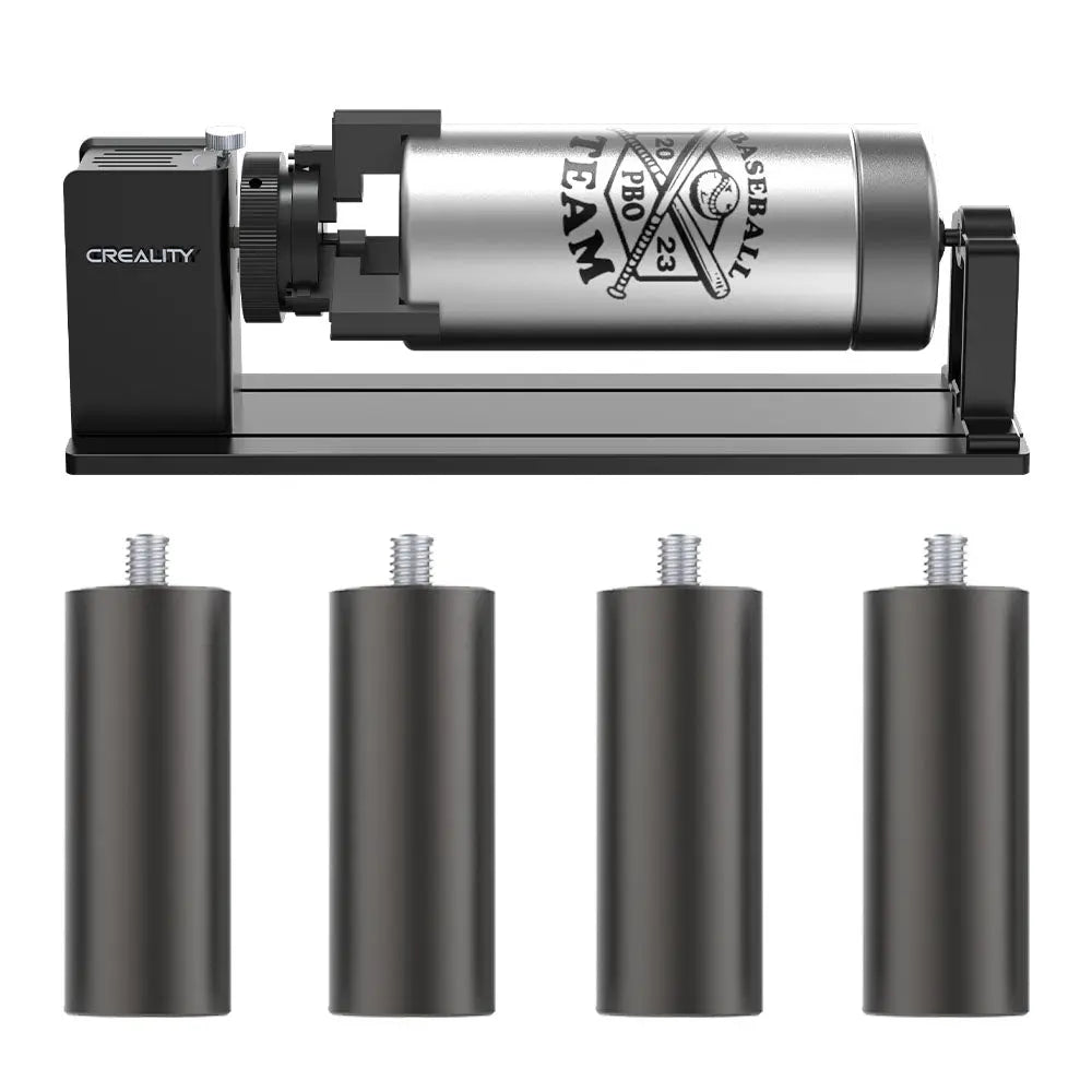 Kit Rotativo para Gravação a Laser com 4 Suportes Creality Pro Compatível com Falcon2 Creality