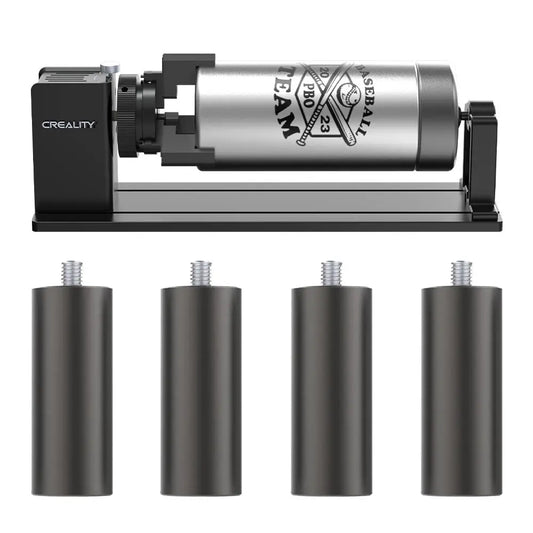 Kit Rotativo para Gravação a Laser com 4 Suportes Creality Pro Compatível com Falcon2 Creality
