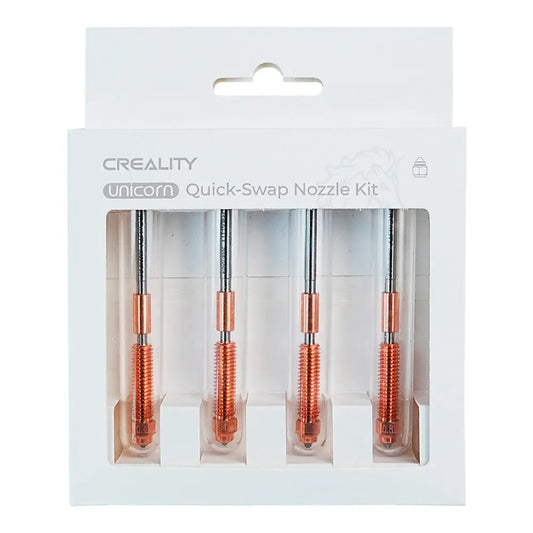 Kit de 4 Bicos para Impressão 3D Creality de Troca Rápida Unicórnio 0.4mm, 0.6mm, 0.8mm K1 Ender V3 Creality