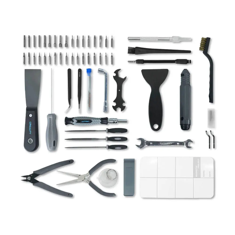 Kit de Ferramentas 74 Peças para Impressora 3D de Envelopamento Creality Pro Creality