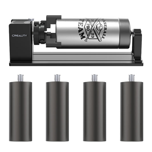 Kit Rotativo Creality Pro para Gravação a Laser | 4 Suportes Compatível Falcon2