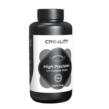 Resina p/Impressora 3D Creality Padrão LCD 8K, Cura UV Resina Rápida, Alta Precisão 1 Kg Cinza Escuro Creality