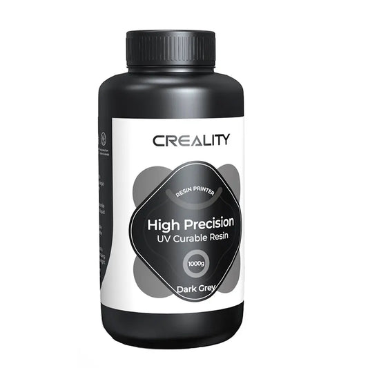 Resina p/Impressora 3D Creality Padrão LCD 8K, Cura UV Resina Rápida, Alta Precisão 1 Kg Cinza Escuro Creality