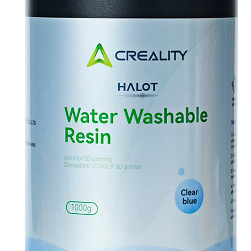 Resina para Impressora 3D Creality Lavável com Água, Alta Precisão 1 Kg Azul Translúcido Creality