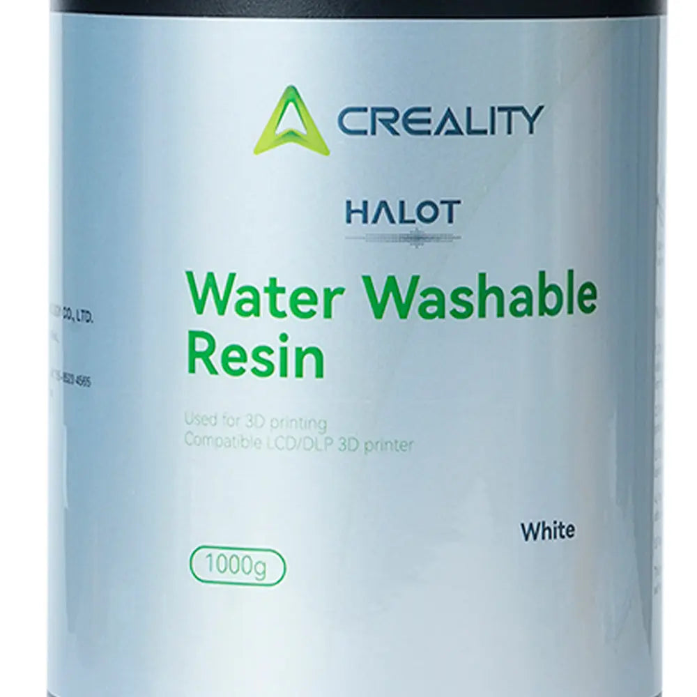 Resina para Impressora 3D Creality Lavável com Água, Alta Precisão 1 Kg Branco Creality