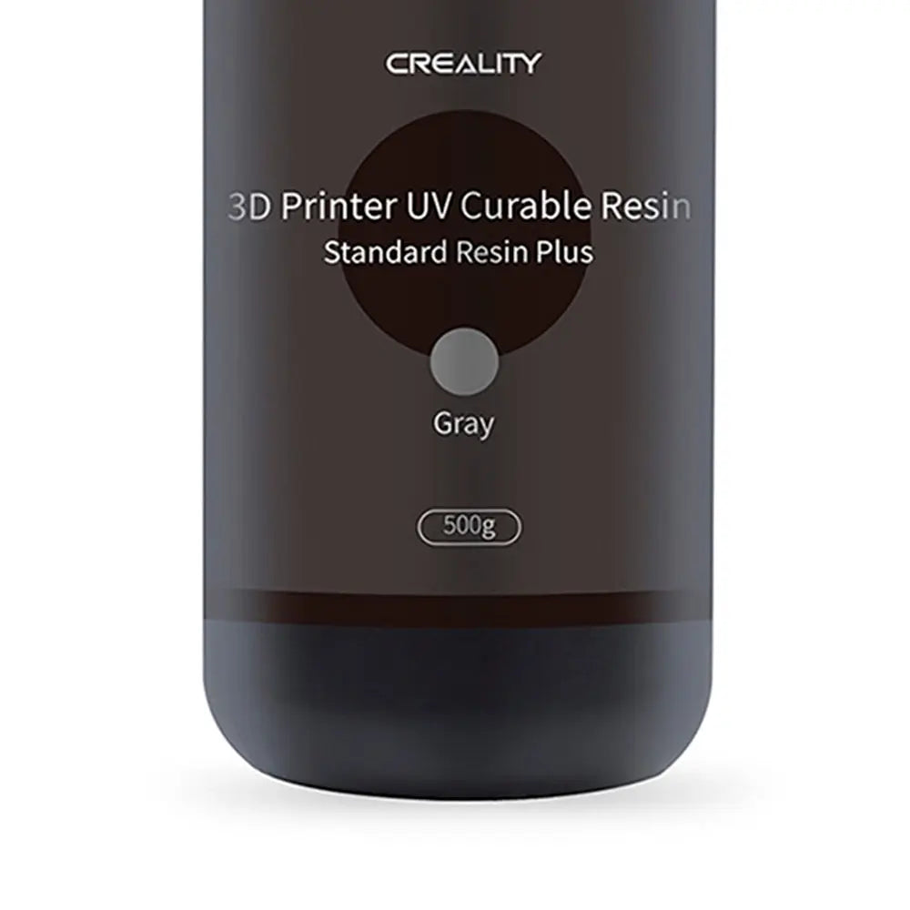 Resina para Impressora 3D Creality Padrão LCD Plus 0,5 Kg de Alta Precisão e Cura Rápida Cinza Creality