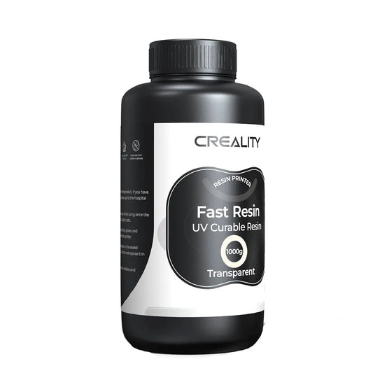 Resina para Impressora 3D Creality Padrão LCD, Cura UV Resina Rápida, Alta Precisão 1Kg Transparente Creality