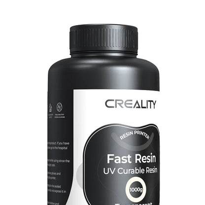 Resina para Impressora 3D Creality Padrão LCD, Cura UV Resina Rápida, Alta Precisão 1Kg Transparente Creality