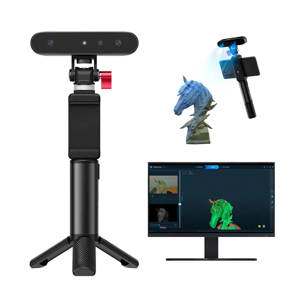 Scanner 3D Portátil Creality CR-Scan Ferret p/Impressão 3D Câmera